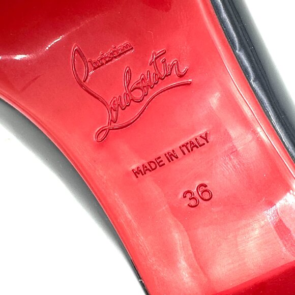 Christian Louboutin SWEETIE JANE FLAT Patent Leather Ballerina Flats Shoes - Picture 15 of 16